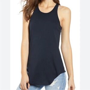 Frank & Eileen Tee Lab 100% Cotton Slate Blue Base Layer Tank Top